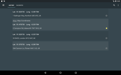 Map Coordinates - عکس برنامه موبایلی اندروید