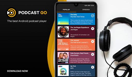 Podcast Go - عکس برنامه موبایلی اندروید