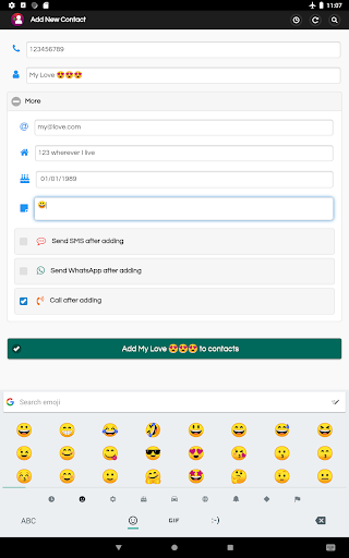 Add Contact - عکس برنامه موبایلی اندروید