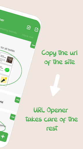URL opener app - Image screenshot of android app