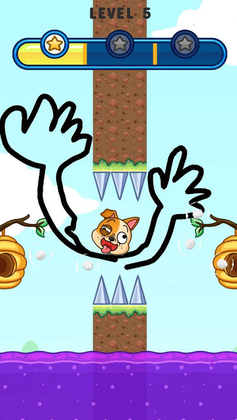 Save Dog from Bad Bees - Gameplay image of android game