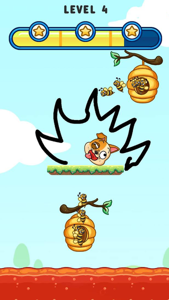 Save Dog from Bad Bees - Gameplay image of android game
