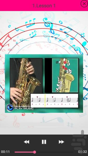 آموزش ساکسیفون کودکان - عکس برنامه موبایلی اندروید