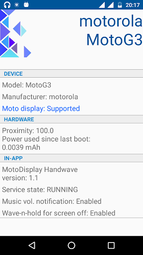 MotoDisplay Handwave - عکس برنامه موبایلی اندروید