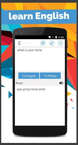 Malay English Translator - Image screenshot of android app