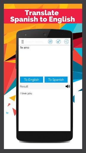 Spanish English Translator - عکس برنامه موبایلی اندروید