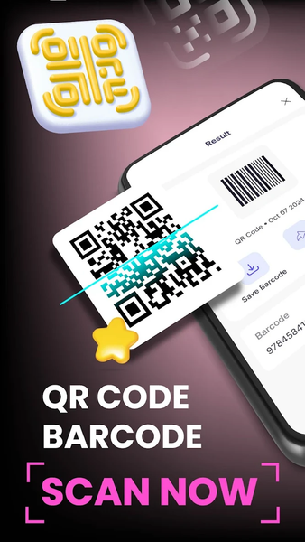 Scan Now: QR Barcode Scanner - عکس برنامه موبایلی اندروید