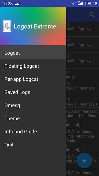 Logcat Extreme - Image screenshot of android app