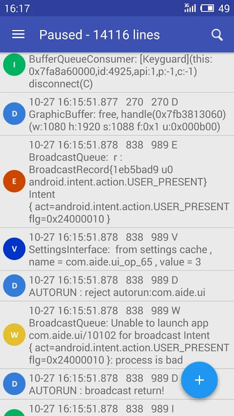 Logcat Extreme - عکس برنامه موبایلی اندروید