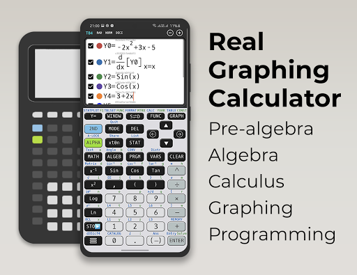 Graphing calculator plus 84 83 - Image screenshot of android app