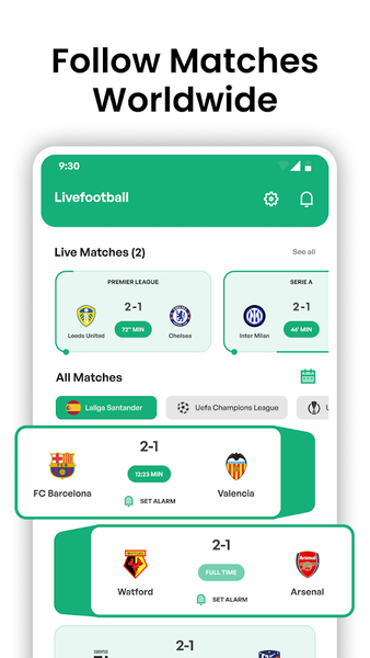 Soccer Live Scores: SnapGoal - Image screenshot of android app