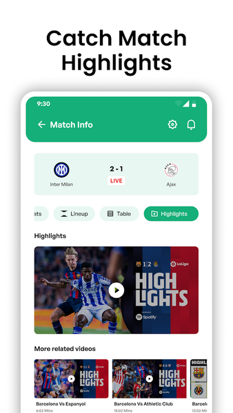 Soccer Live Scores: SnapGoal - عکس برنامه موبایلی اندروید