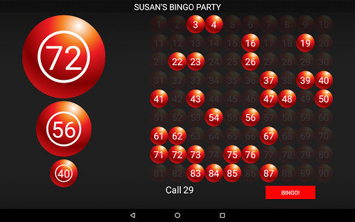 Bingo Caller Machine - Gameplay image of android game