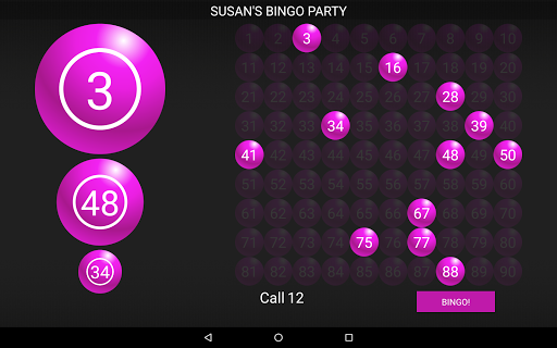Bingo Caller Machine - Gameplay image of android game