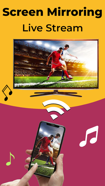 Screen Mirroring - Song Player - عکس برنامه موبایلی اندروید