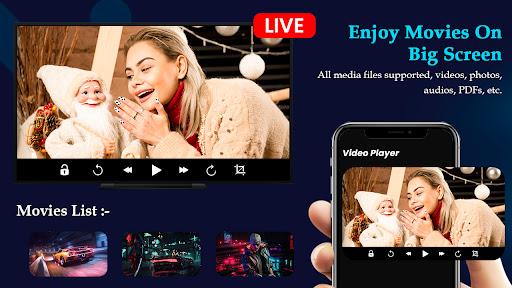 Screen Mirroring - Cast to TV - عکس برنامه موبایلی اندروید