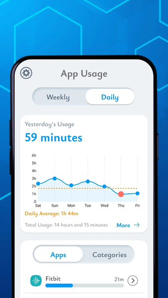 Screen Time Tracker: App Usage - عکس برنامه موبایلی اندروید