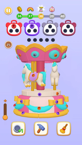 Screw Nuts - 3D Screw Puzzle - Gameplay image of android game