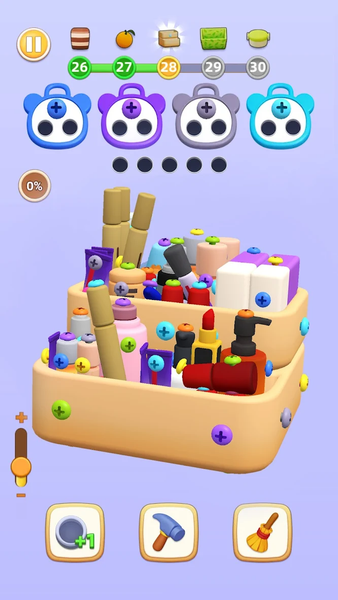 Screw Nuts - 3D Screw Puzzle - Gameplay image of android game