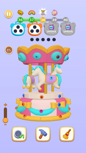 Screw Nuts - 3D Screw Puzzle - Gameplay image of android game