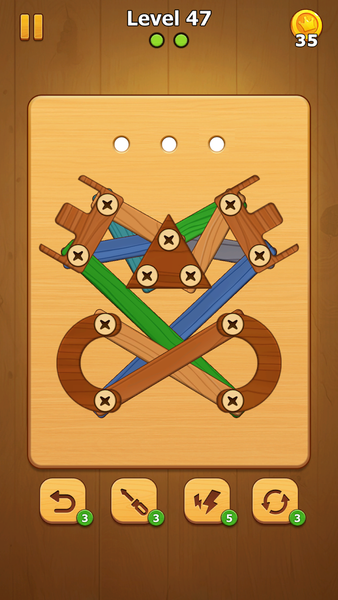 Screw Nuts - Wood Bolts - Gameplay image of android game