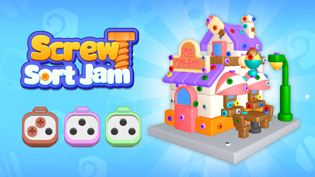 Screw Sort Jam™ - Screw 3d - Gameplay image of android game