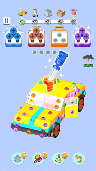 Screw Blast: 3D Screw Puzzle - Gameplay image of android game