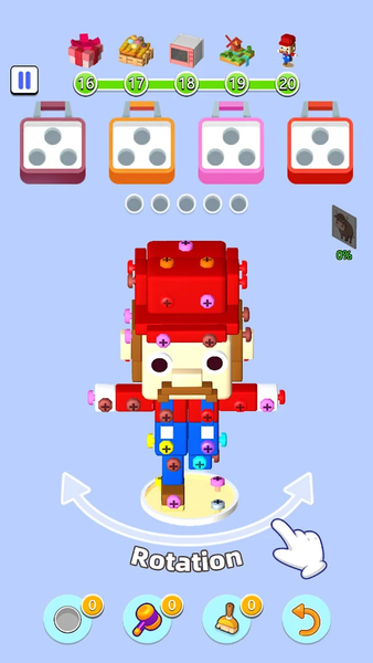 Screw Blast: 3D Screw Puzzle - Gameplay image of android game