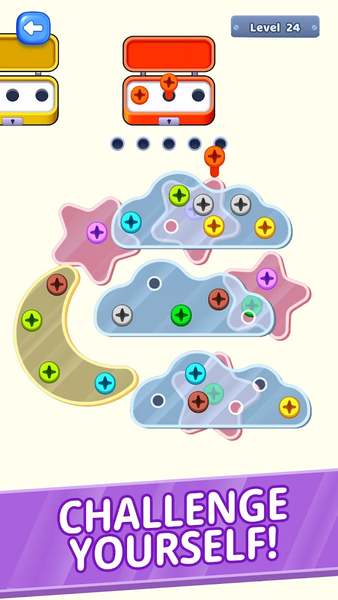Screw Sort Puzzle: Pin Jam 3D - Gameplay image of android game
