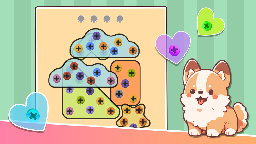 Screw Sort Puzzle: Pin Jam 3D - Gameplay image of android game