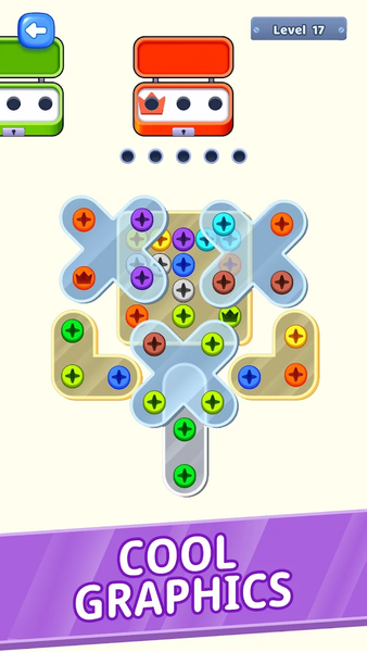 Screw Sort Puzzle: Pin Jam 3D - Gameplay image of android game