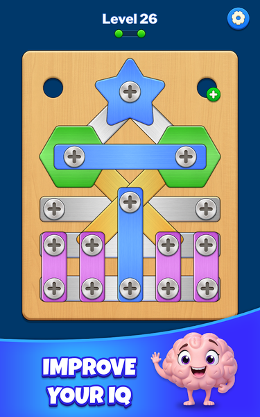 Screw Sort: Nuts Bolts Puzzle - Gameplay image of android game