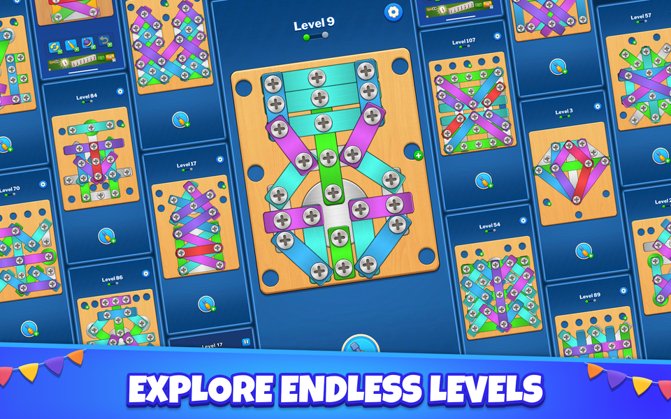Screw Sort: Nuts Bolts Puzzle - Gameplay image of android game