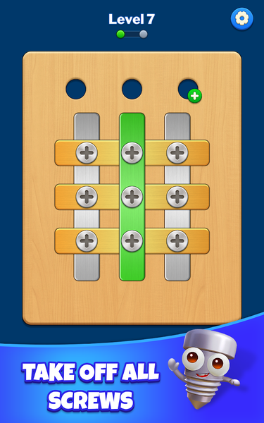 Screw Sort: Nuts Bolts Puzzle - Gameplay image of android game