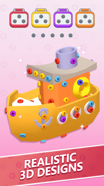 Screw Puzzle 3D - Gameplay image of android game