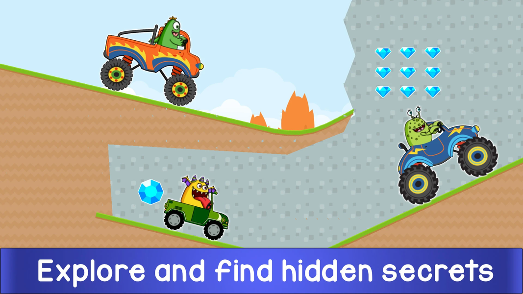 Kids Monster Truck Racing Game - Gameplay image of android game