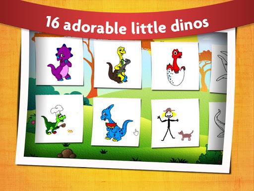Kids Dinosaur Coloring Pages - عکس بازی موبایلی اندروید