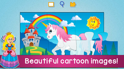 Kids Animals Jigsaw Puzzles - Gameplay image of android game