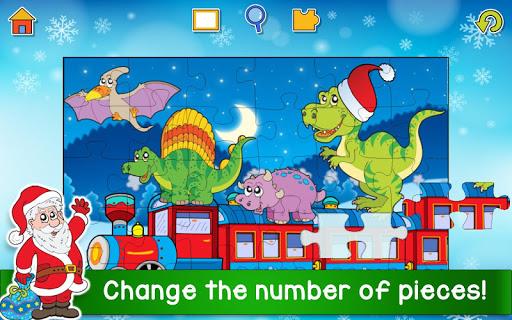 Kids Christmas Jigsaw Puzzles - Gameplay image of android game