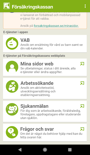 Försäkringskassan - Image screenshot of android app