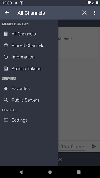 Mumla — Mumble VoIP - عکس برنامه موبایلی اندروید