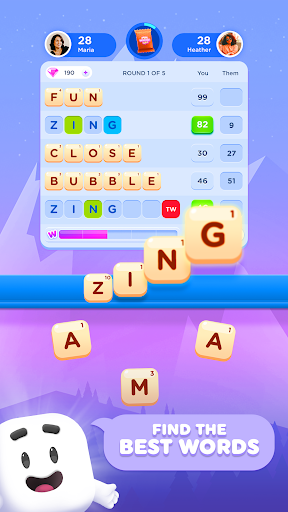 Wordzee! - Social Word Game - Gameplay image of android game