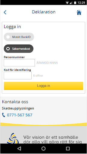 Skatteverket - Image screenshot of android app