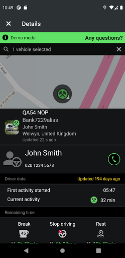 Scania Fleet - Image screenshot of android app