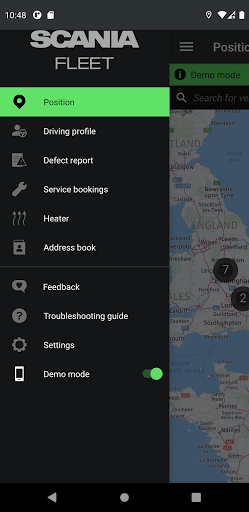 Scania Fleet - Image screenshot of android app