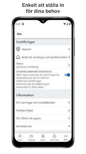 SMHI Väder - عکس برنامه موبایلی اندروید