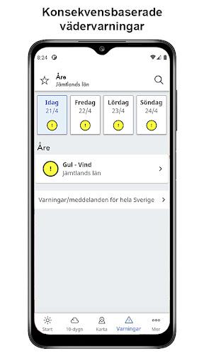 SMHI Väder - عکس برنامه موبایلی اندروید