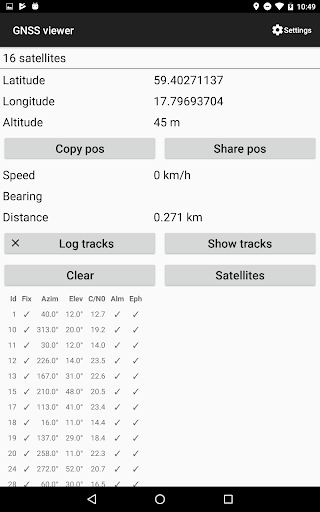 GNSS Viewer - عکس برنامه موبایلی اندروید
