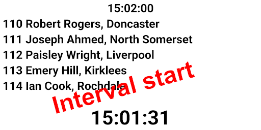 Go! - Start Clock - Image screenshot of android app