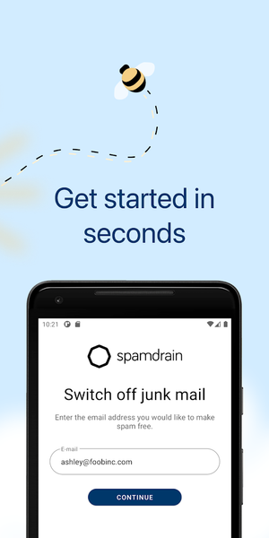 Spamdrain - email spam filter - Image screenshot of android app